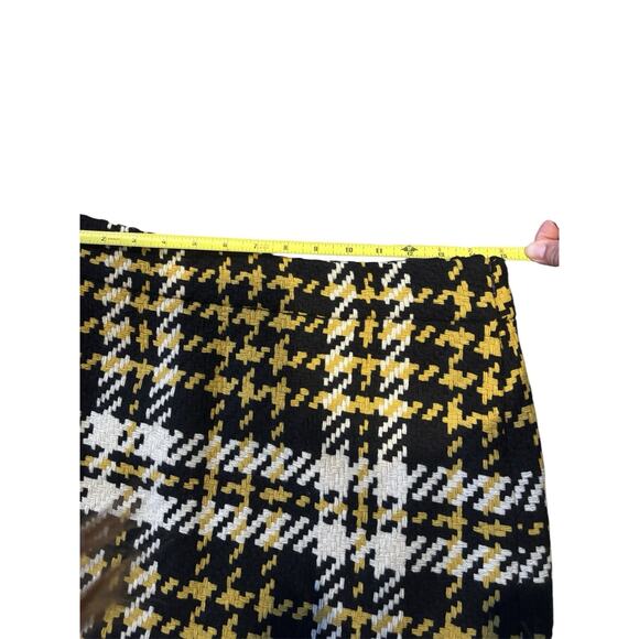 J Crew Women Wool Mini Skirt Academia Houndstooth Grunge Y2K 90s Clueless Retro - Picture 4 of 6